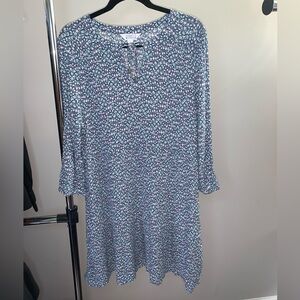 Market & Spruce Blue Long Sleeve Dress